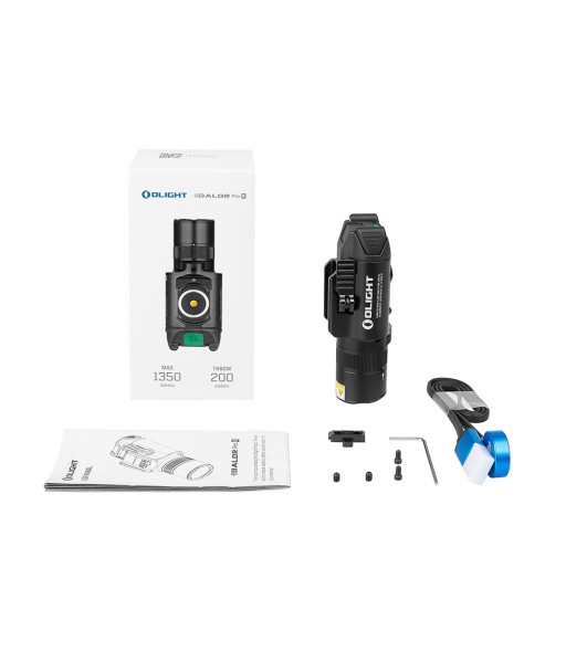 Olight Baldr Pro R Tactical Flashlight Green Laser Combo 1350 Lumens