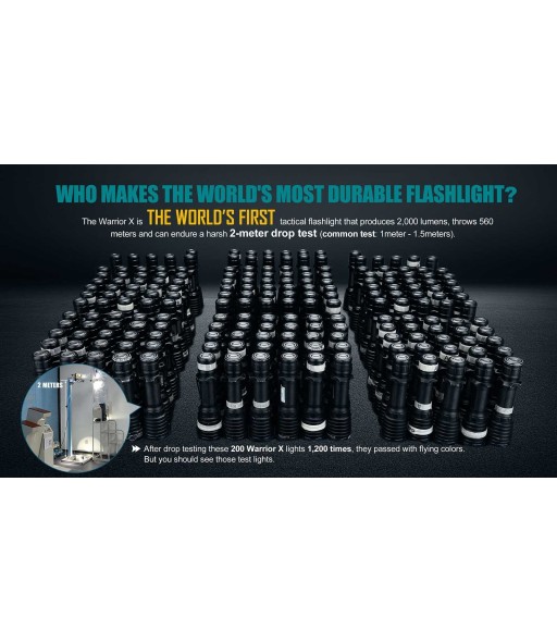 Olight Warrior X 2000 lumen 560m rechargeable tactical LED torch Olight Warrior X 2000 lumen 560m rechargeable tactical LED torch